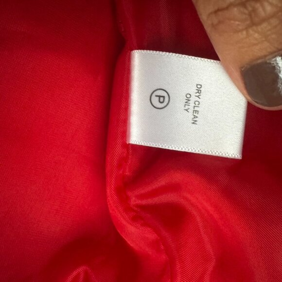 Coldwater Creek Soft Suede Denim Jacket RED Cotton Blend Womens Zip Front - M - Picture 6 of 8